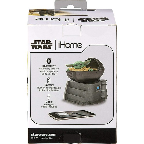 IHOME Speaker MANDALORIAN THE CHILD Star Wars BABY YODA Bluetooth Portable NEW - Picture 5 of 5