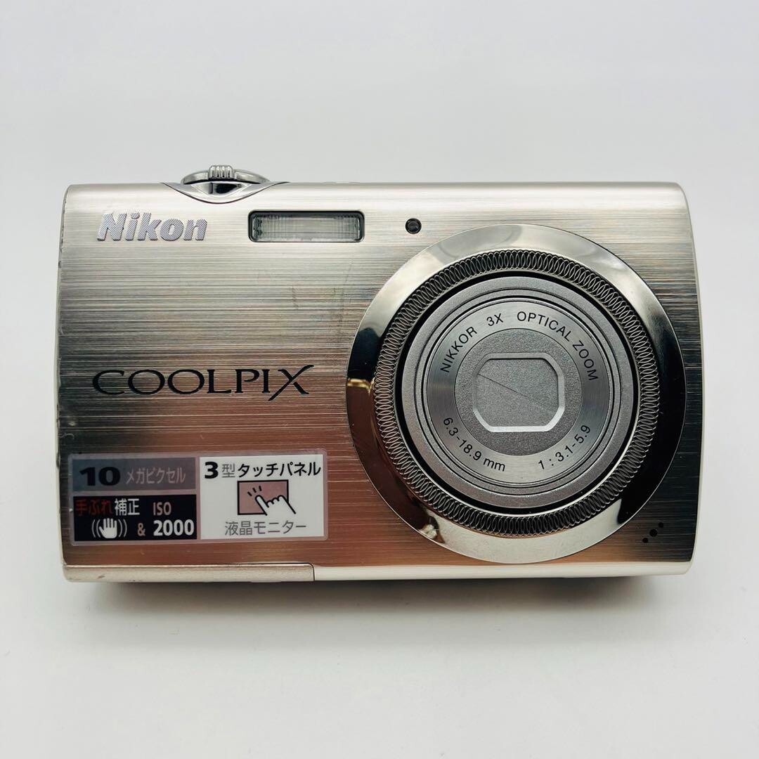 Nikon COOLPIX S230 silver 10.0MP Compact Digital Camera From
