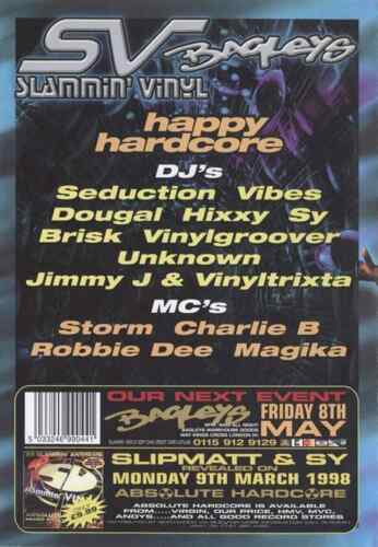 Slammin Vinyl - Bagleys -February 1997 - Happy Hardcore - CD Pack - Bild 2 von 2
