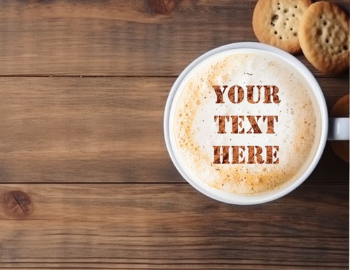 Plantilla de plumero de café personalizada para uso de leche, capuchino y barista - Imagen 3 de 5