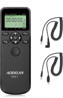 AODELAN TRS-1 Camera Shutter Release Timer Remote Control