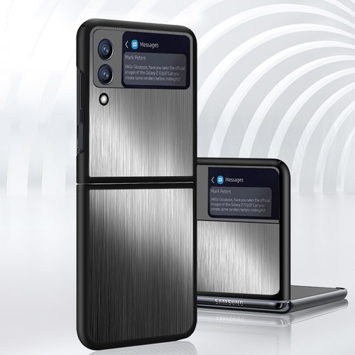 Edelstahl Ultradünn Stoßfest Matt Hülle Handyhülle Für Samsung Galaxy Z Flip 4 3 - Bild 4 von 16