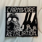 Toppa ricamata Carnivora ritorsione bianco e nero