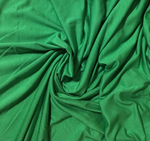 Micro Modal  4 ways Spandex Jersey  Knit Fabric Eco-Friendly Kelly Green 9.5 Oz - Picture 1 of 1