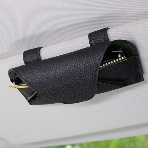 Universal Car Sun Visor Sunglasses Case Holder Clip Eye Glasses Storage Box US - Picture 15 of 18
