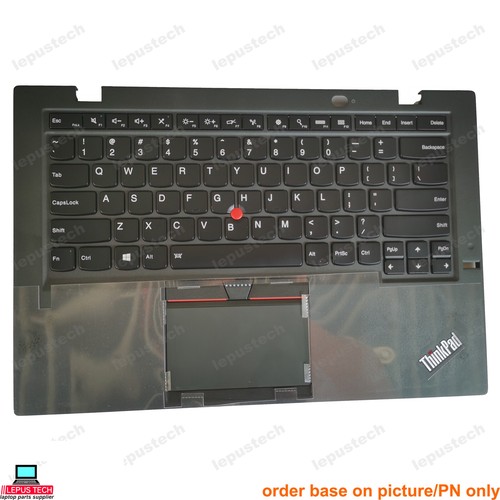 Lenovo ThinkPad X1C X1 Carbon 3rd Gen 2015 Top Case backlit US keyboard palmrest - Picture 1 of 4