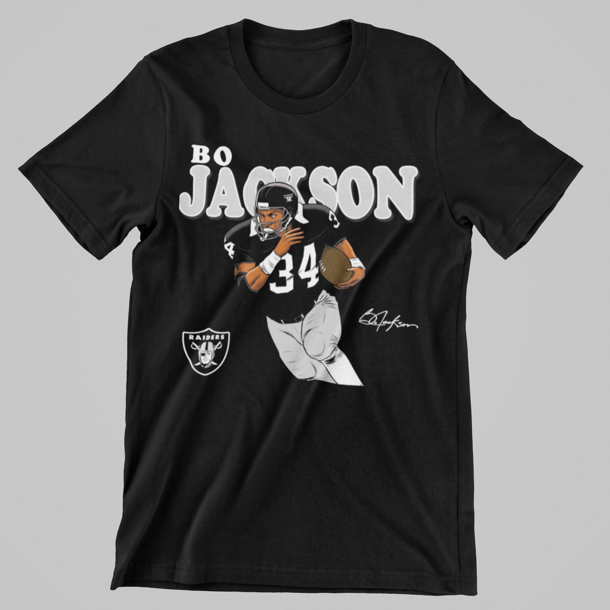 90s USA製 SALEM ボー・ジャクソン RAIDERS レイダース 野球 アメフト スウェット トレーナー 白 古着 ヴィンテージ 90s Bo Jackson RAIDERS VINTAGE TEE