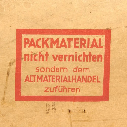 German WWII Cardboard Crate for 30mm Sticks of Dynamite - Dated 1944 - Imagen 4 de 12