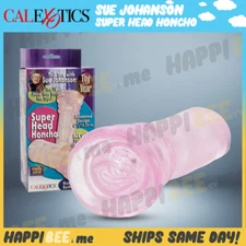 Sue Johanson SUPER HEAD Honcho Pocket Pussy🍯Male Masturbator Stroker Sleeve Cup