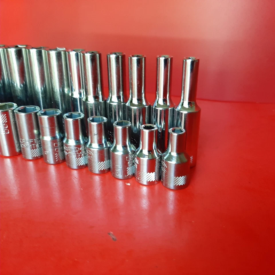 NEW CRAFTSMAN TOOLS 26 Piece Deep & Shallow 1/4" Drive METRIC 6 Point Socket Set - Image 4 of 4