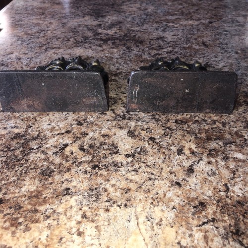 Pair of Vintage Antique Heavy Metal Book Ends - Clipper Ship - Art Nuevo? 1920s - Picture 4 of 5