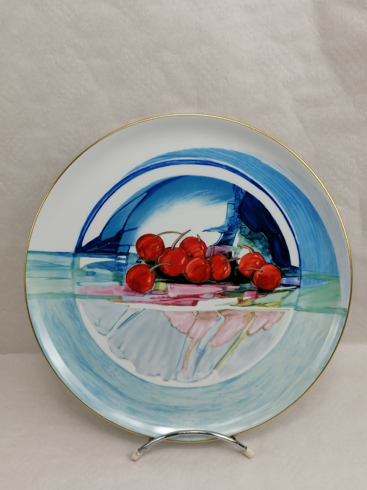 Porcelaine Limoges HAVILAND Le temps des cerises HEMERET Plat 31,5cm Speciale goedkope prijs