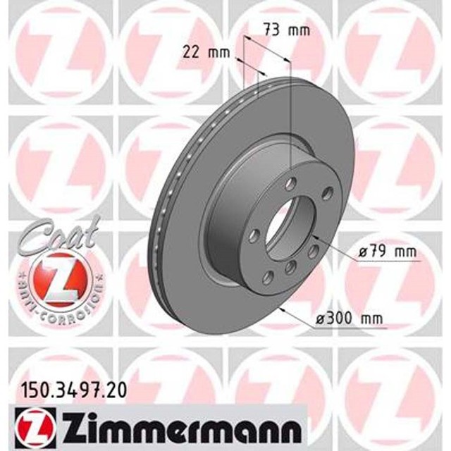 Touring Coupe Cabrio 300mm belüftet 2 Zimmermann Bremsscheiben BMW 1 3 4