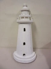 Lighthouse Key Hook Wall Holder Nautical Wooden White Ocean Sea Decorative