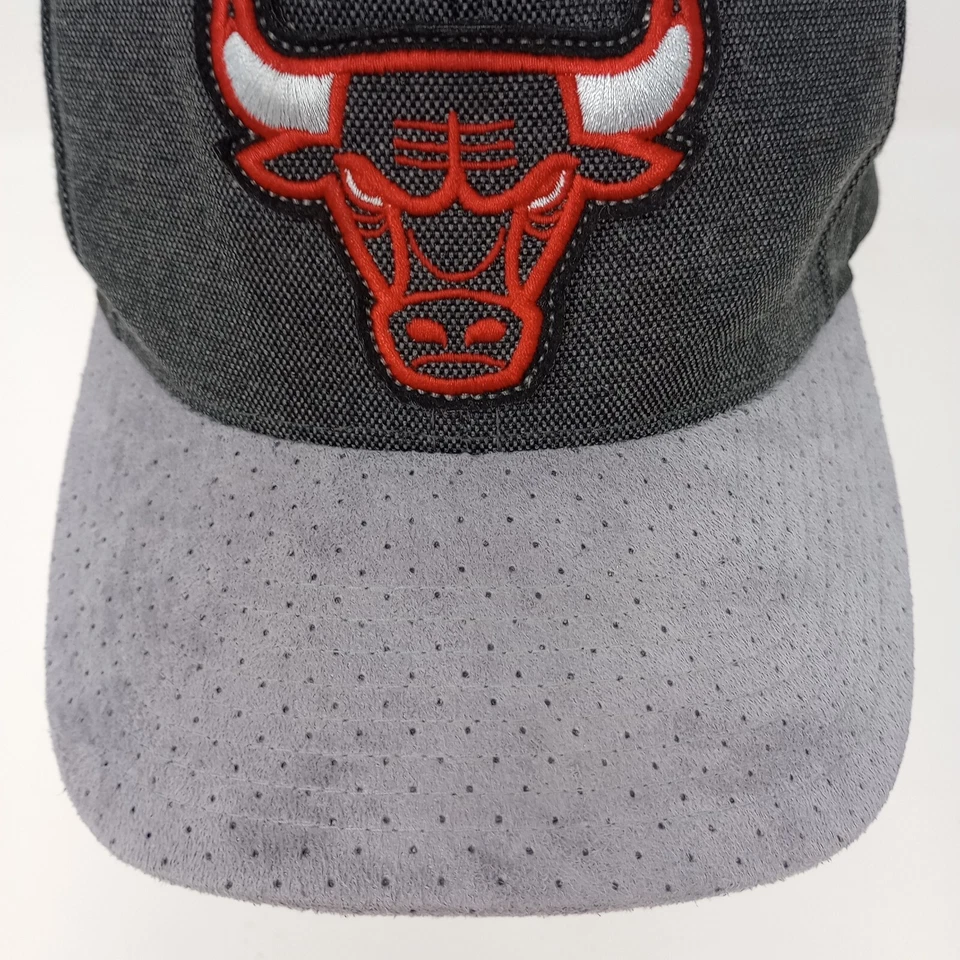Chicago Bulls NBA Mitchell & Ness Gris Ajustable Snapback Gorra de Béisbol Gorra Foto 4 de 4