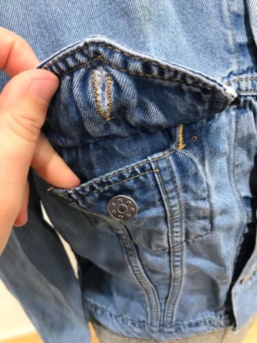 Kookai blue jeans denim casual jacket front pockets collar long sleeve M - Picture 9 of 9