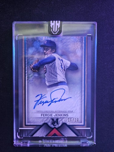 2023 Topps Museum Collection Archival Autographs Sapphire Fergie Jenkins /20