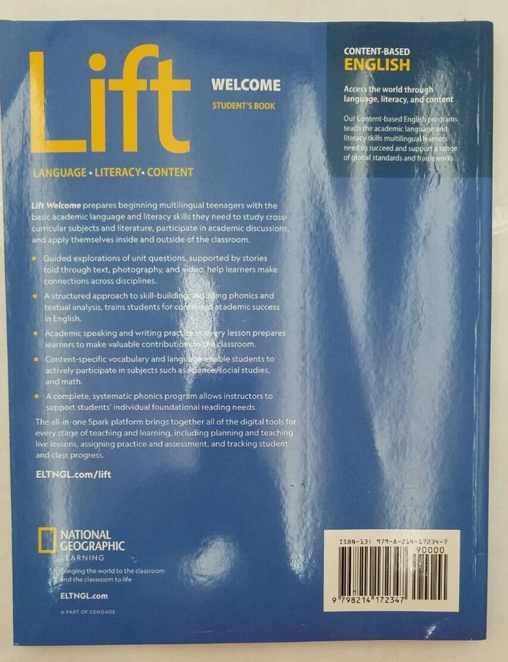 Lift Welcome: Student's Book -National Geographic Learning 2025 - Image 2 of 3