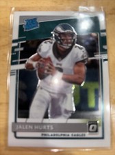 2020 Panini Donruss Optic Rated Rookie Jalen Hurts #164 Philadelphia Eagles 