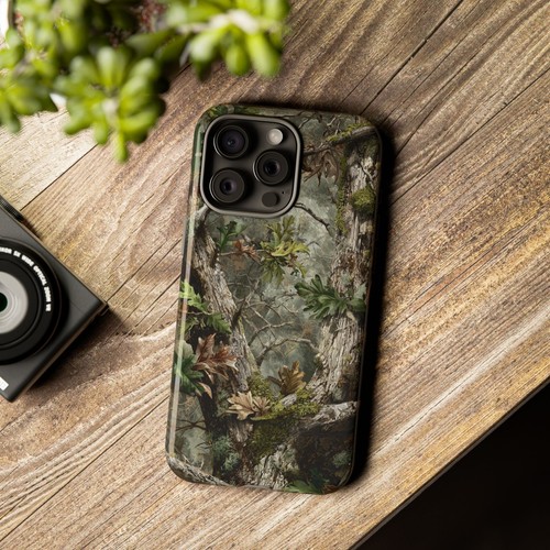 Pour iPhone | Samsung Galaxy | Coque téléphone Pixel - Feuilles de chêne mousse chasse camouflage - Photo 41 sur 255