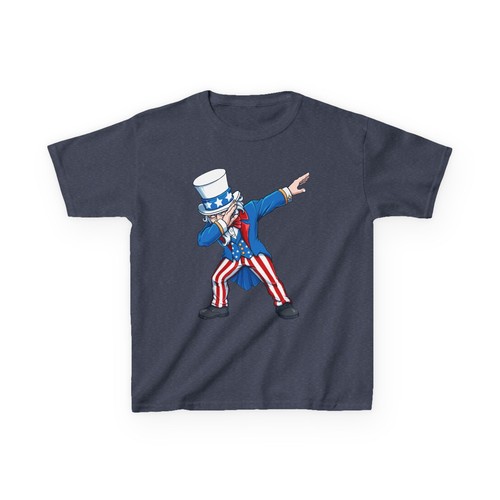 Uncle Sam Dabbing 4th of July Shirt, Fourth of July Kids Boys Girls Shirt - Picture 8 of 11
