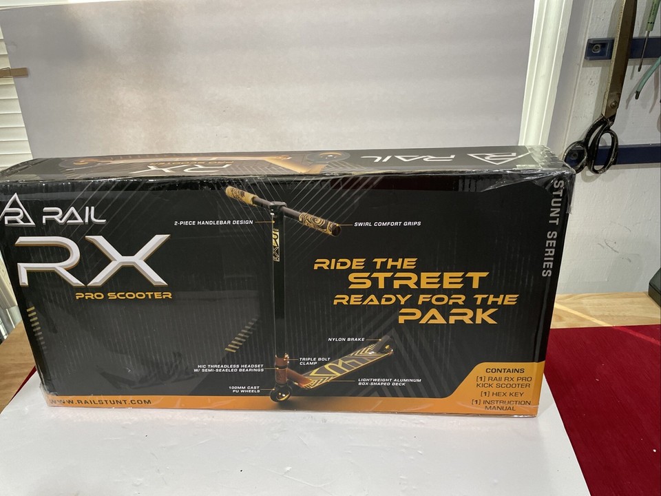Rail RX Pro Kick Scooter - Gold | eBay