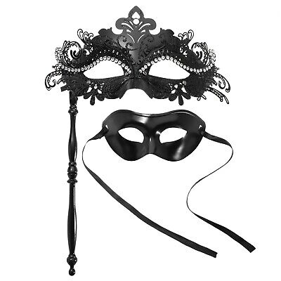 Black Velvet Mask On Stick Eye Masks Unisex Black Velvet Mask On Stick Eye Masks Unisex