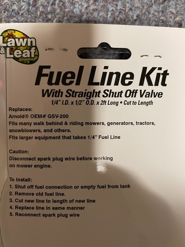 Tubo flessibile linea carburante gas 1/4 filtro valvola di intercettazione carburante in linea 5414K 5098K GSV-200 - Foto 2 di 3