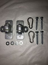 2 Steel Betooll Heavy Duty Swing Hangers W/ Clips Screws Washers Unused 2400lbs