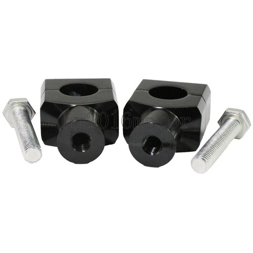 1'' Black Handlebar Mount Clamp Riser For Harley Davidson Sportster XL Softail - Picture 7 of 7