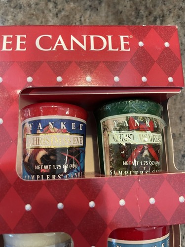 NIB Retired Yankee Candle Holiday Christmas 5 Votive Candle Boxed Gift Set 2006 - Picture 5 of 7