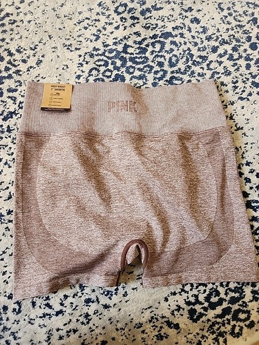 NUEVO CON ETIQUETAS PANTALONES CORTOS VICTORIAS SECRET ROSA SIN COSTURAS CINTURA ALTA ENTRENAMIENTO ACTIVO TALLA L - Imagen 3 de 9