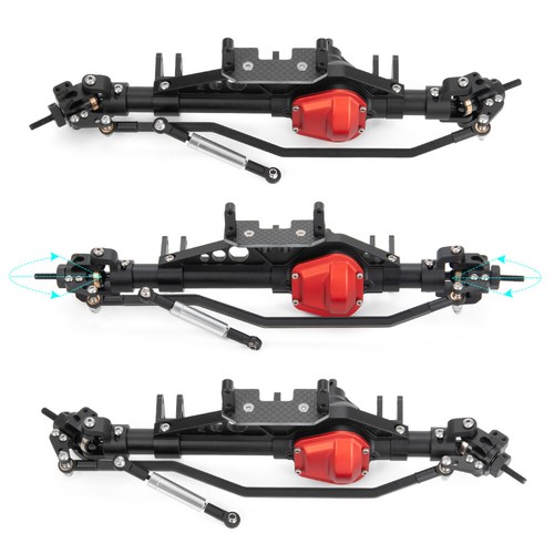 CNC Alloy Front Rear Axle For 1/10 Axial WRAITH 90018 RR10 90048 RC Crawler Car - Picture 12 of 15