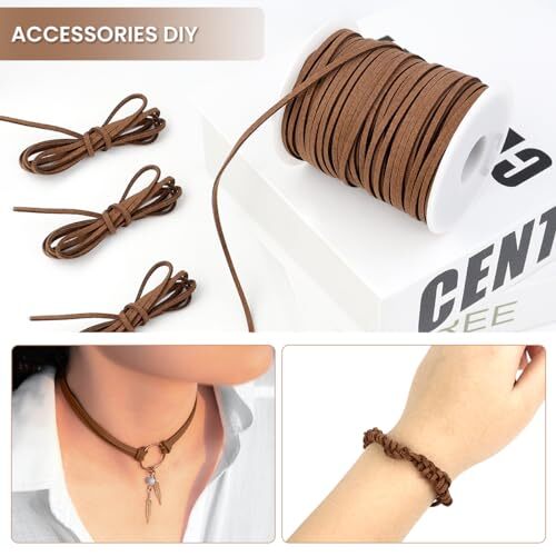 Leather String Suede Cord Leather Cords Rope String for Jewelry Making - Picture 5 of 7