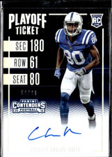 CHESTER ROGERS 2016 CONTENDERS ROOKIE RC PLAYOFF TICKET AUTO  /99 !! 🔥🔥 COLTS