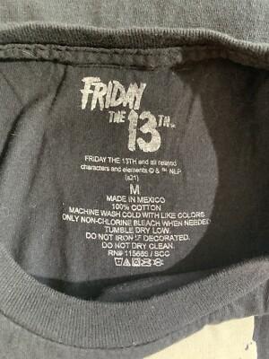 EUC Halloween Horror Friday The 13th Sz M I Love Friday Black T
