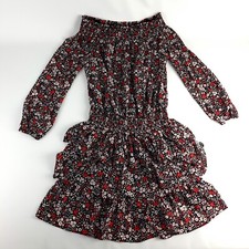 $155 Michael Kors Women's Ballet Off Shoulder Dress Floral Size  P/S