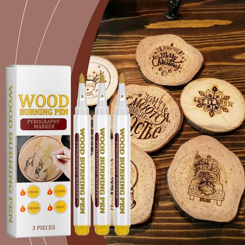 Wood Burning Pen Scorch Pen For Wood Drawing Oil-Based Ink Wood Pleasure - Picture 9 of 12