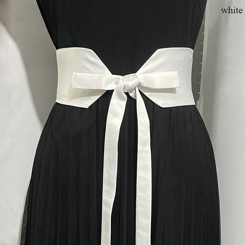 1PC Women Satin Double Side Wide Belt Shiny Faux Silk Japanese Kimono Waistband - Bild 6 von 11