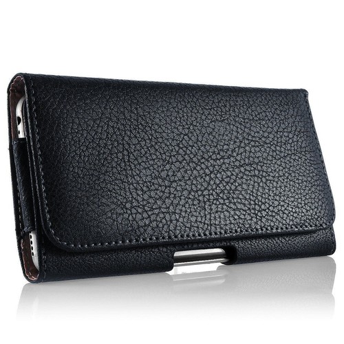 Black Leather Holster Belt Clip Case Pouch Cover For Samsung Galaxy S22 Plus - Picture 3 of 15