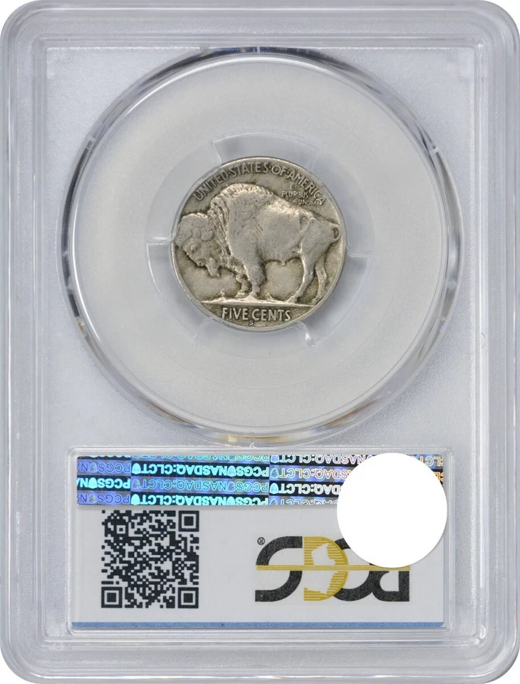 1926-S Buffalo Nickel VF25 PCGS - Image 2 of 2