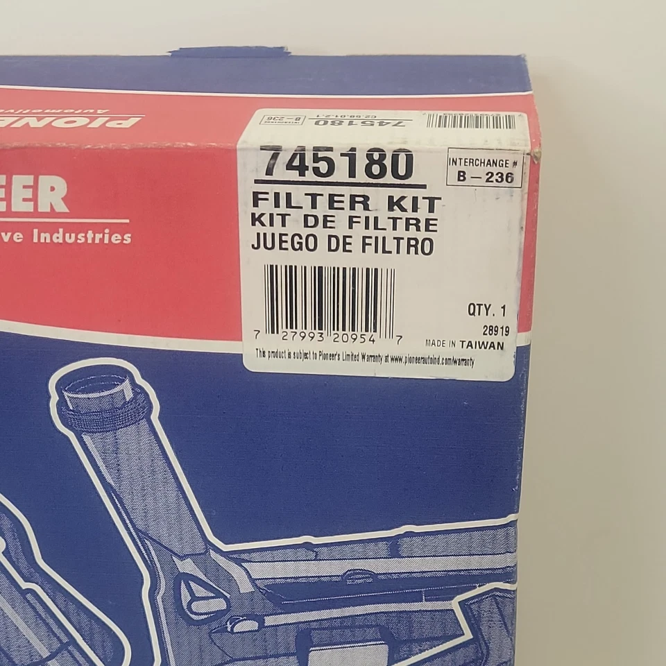Kit de filtro de transmisión Ford Escape Contour Probe Pioneer 745180 Foto 3 de 4