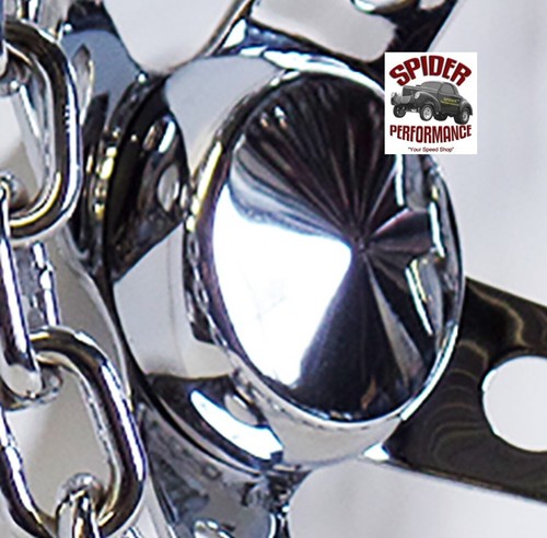 1967-1968 AMC Ambassador Marlin Rebel steering wheel 11" CHROME CHAIN - Foto 8 di 8
