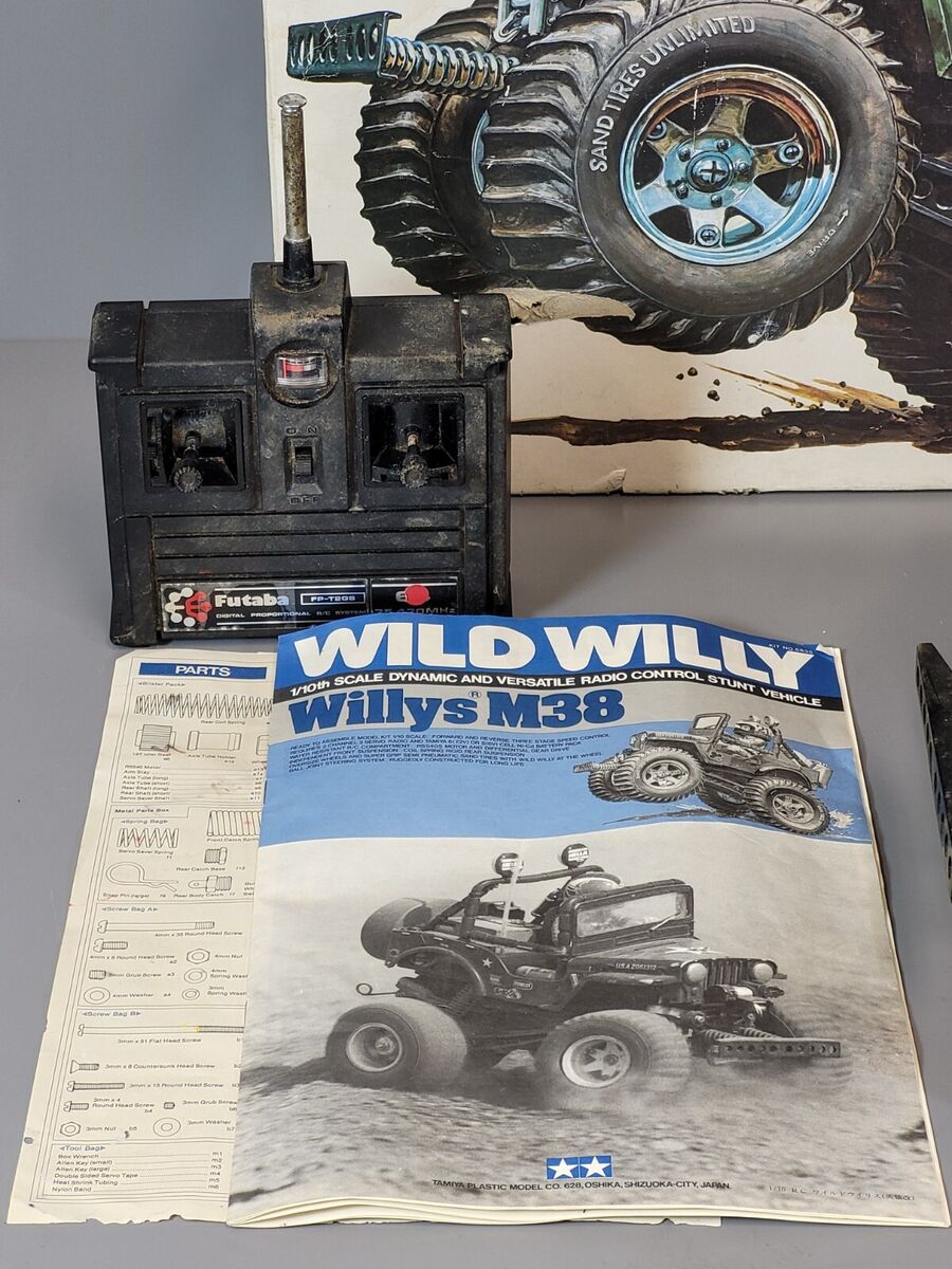 Vintage original 1982 Tamiya 1/10 R/C Wild Willy M38 Jeep Vintage original 1982 Tamiya 1/10 R/C Wild Willy M38 Jeep