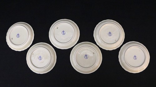 Alka Kunst/Schlegelmilch,antique porcelain dessert set, tea trio,gilding,1947-72 - Bild 19 von 21