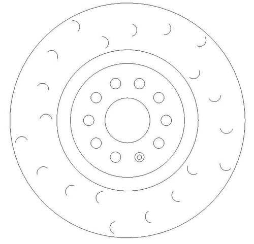 Skoda Octavia TSi RS Front Brake Discs and Pads Performance Upgrade - Picture 2 of 3