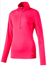 Puma Ladies Jacquard Quarter Zip Pullover - RRP  49 - UK16