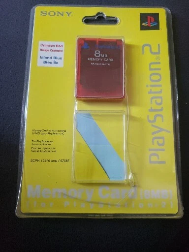 PS2 Memory Card Crimson Red by Sony