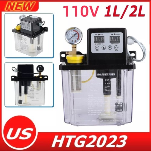 1Pc CNC 110V 1/2L Electromagnetic Lubricant Pump Automatic Lubricating Oil Pump - Picture 1 of 29