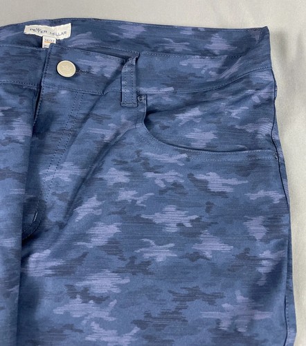 Peter Millar Golf Pants Crown Sport eb66 Camo Print 34 x 32 Blue Polyester NWT - Picture 7 of 9